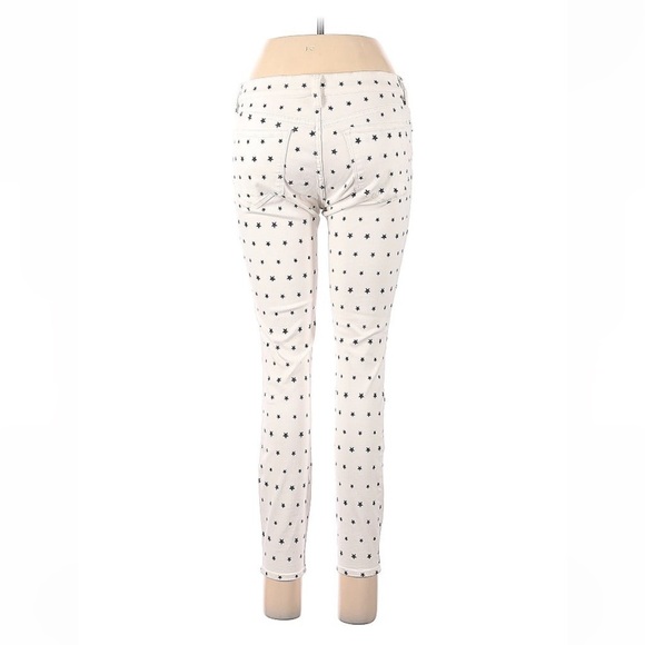 J crew toothpick cream pants with navy stars denim jeans 29” stars patriotic - Picture 4 of 11